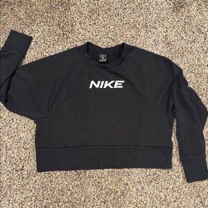 Nike Women's Black Crop Sweater
